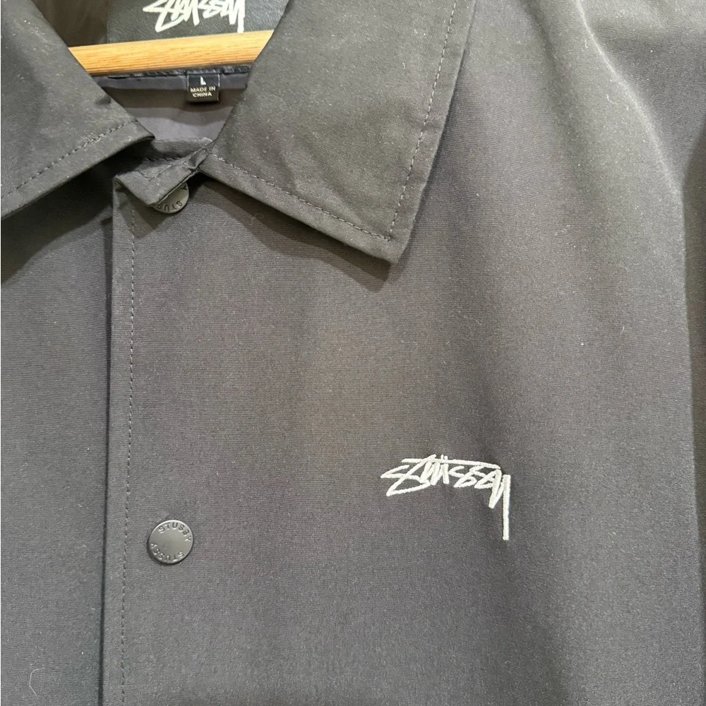 BNWOT Stussy Men's Black Windbreaker Jacket - Picture 3 of 11